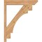 Ekena Millwork Merced Slat Smooth Outlooker, Western Red Cedar, 5 1/2"W x 26"D x 32"H OUT06X26X32MRC06SWR - alternate 3